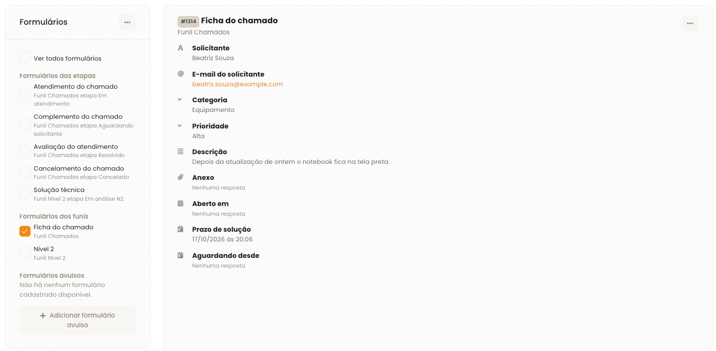 Service Desk: tela 5 de 5