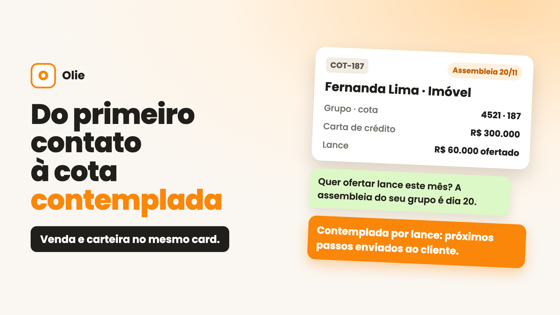 Corretor de Consórcio: tela 1 de 5