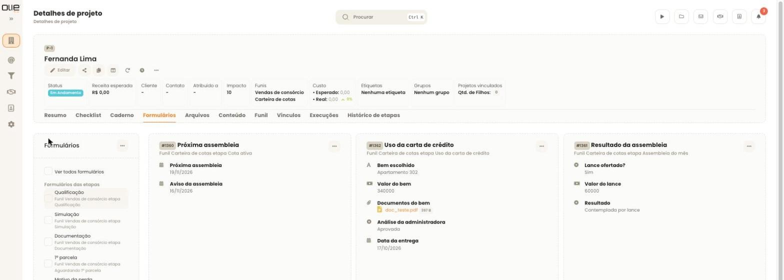 Corretor de Consórcio: tela 4 de 5